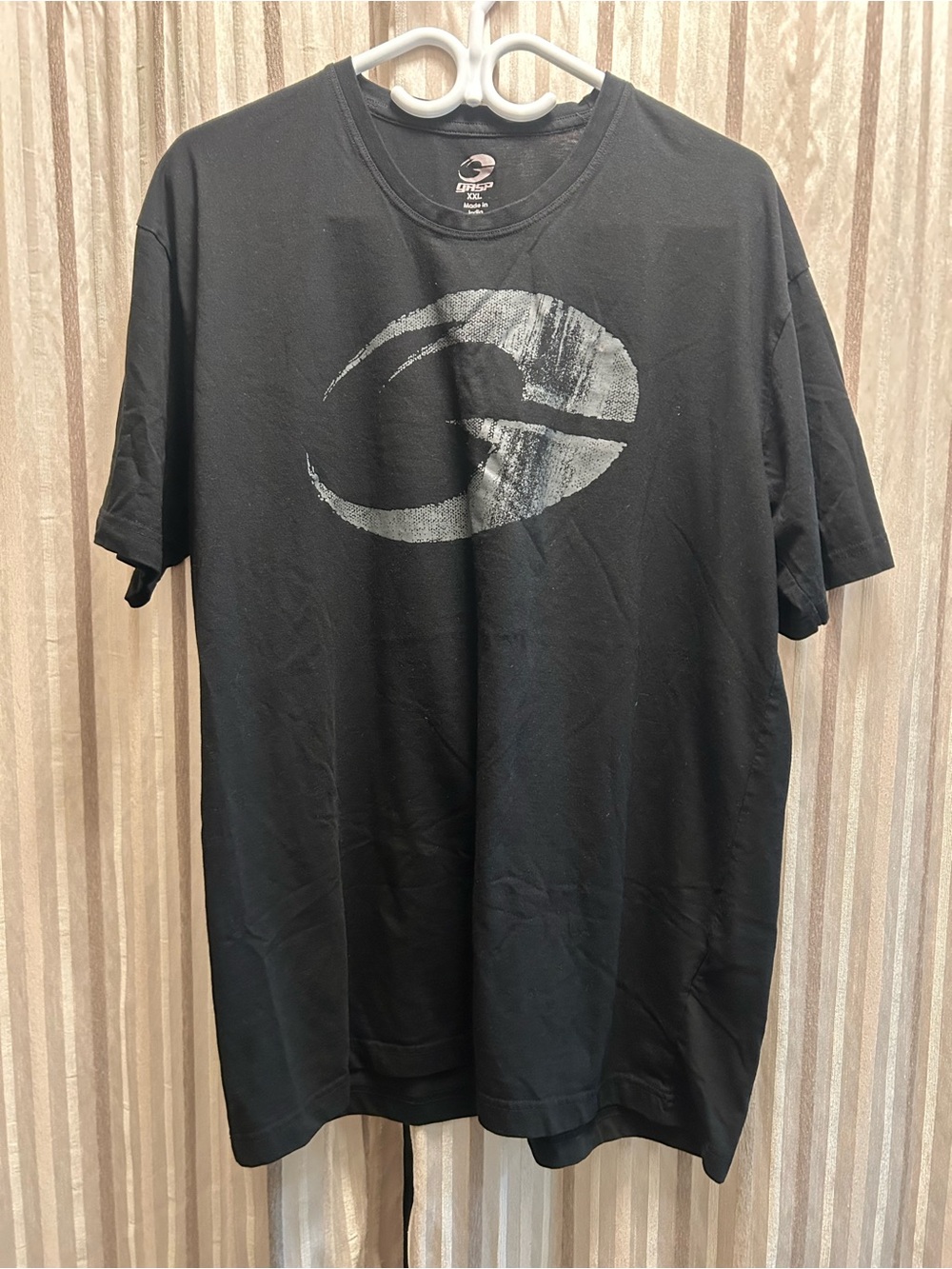 GASP Men’s Black Sports Logo T-Shirt, Size XXL